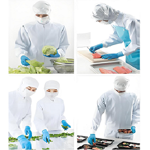 食品廠員工工作服采用防靜電食品工作服有什么用？